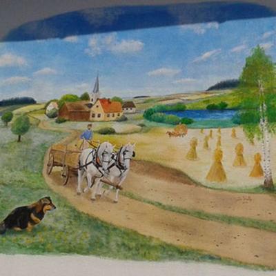 Wandbild Felder