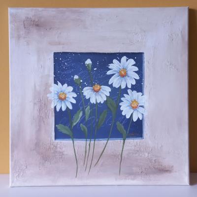 Margeriten 40x40cm €180,-