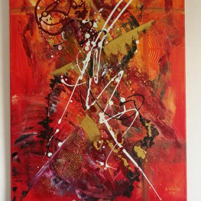 Golden Orange 50x70cm....€450,-