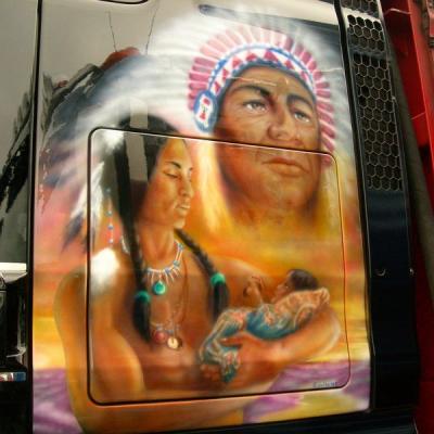 Lkw Indianer